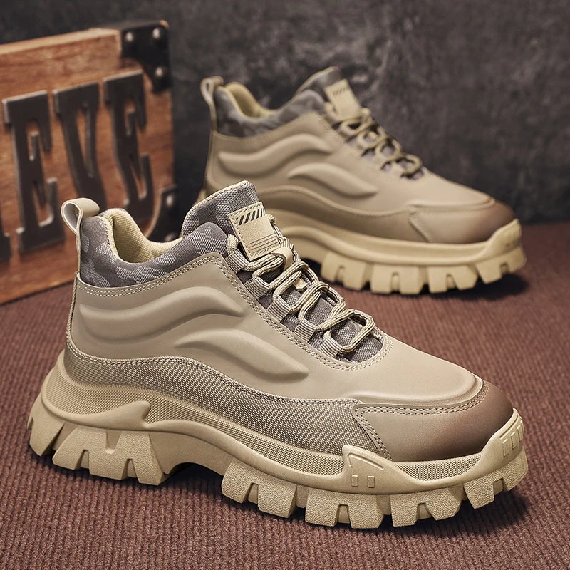 Mens Fashion Combat Boots - Männer Stiefeletten Mode Kampf Taktische Motorrad