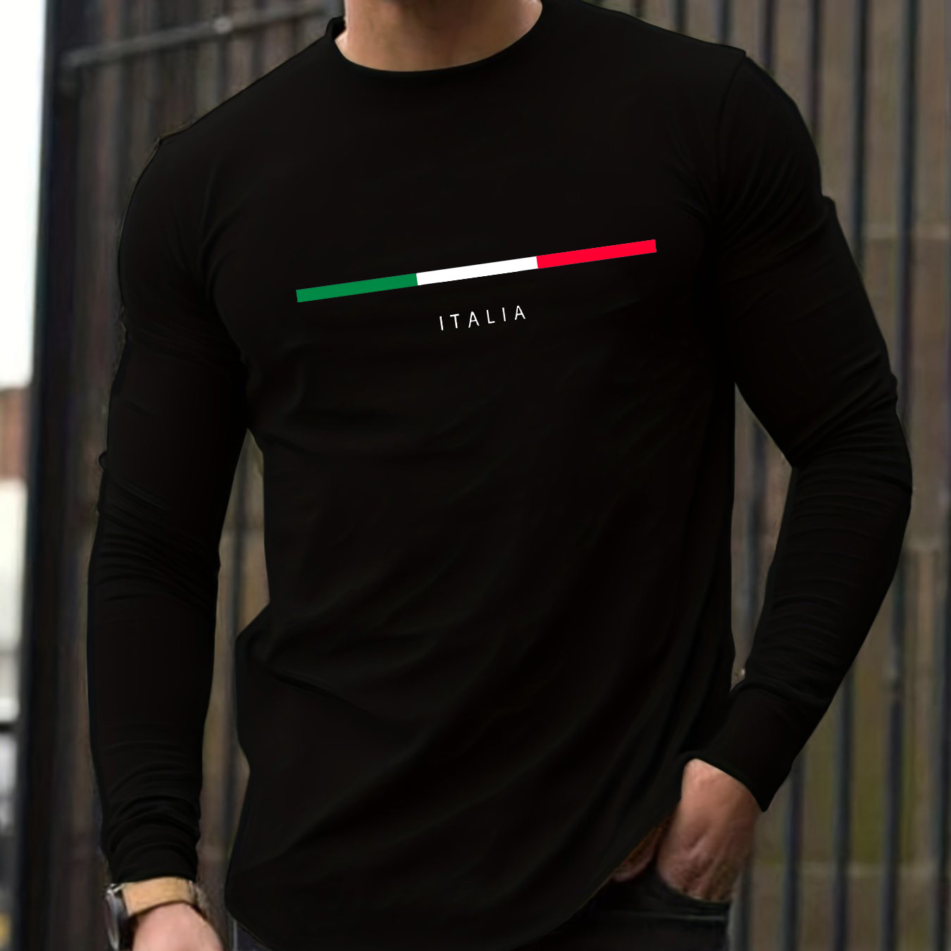 Mens Fashion Summer - Herren-T-Shirt-Oberteil aus 100 % reiner Baumwolle,