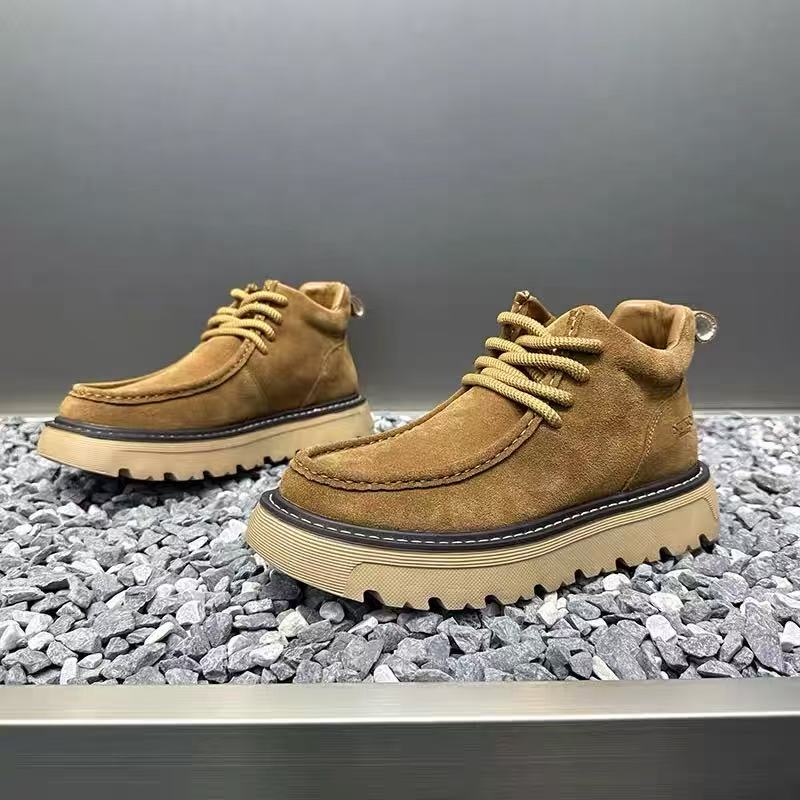 Mens Fashion Winter 2025 - Herbst Winter Herren Plateaustiefel Designer rutschfeste