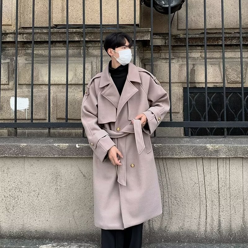 Mens Fashion Store - Designer Trenchcoat Britischer Herren-Schutzmantel Lässiger England-Stil
