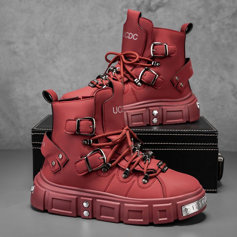 Fashion Men'S Boots - Original Marke Stiefel für Mann Punk