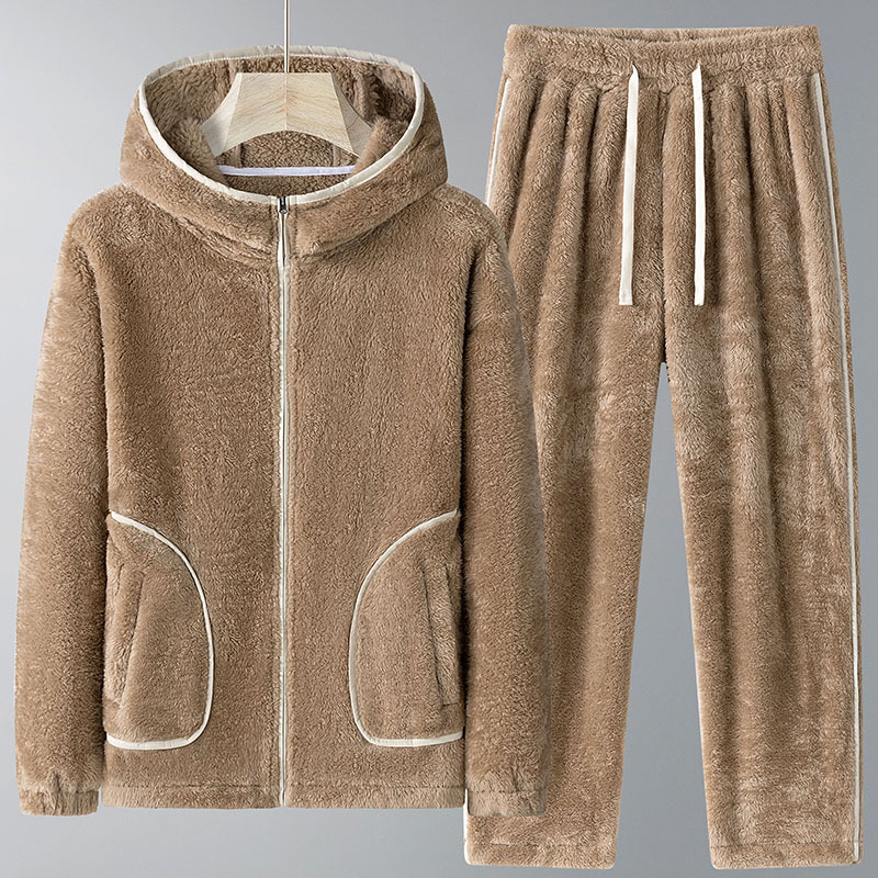 Mens Fashion Casual Outfits - 2026 Winter Neues Herren-Hoodie-Set mit dickem