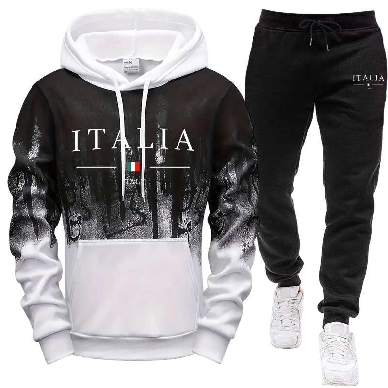 Mens Fashion Casual Outfits - Herbst-Winter Alltags-Sportmode Sweatshirt und Jogginghose Outfit
