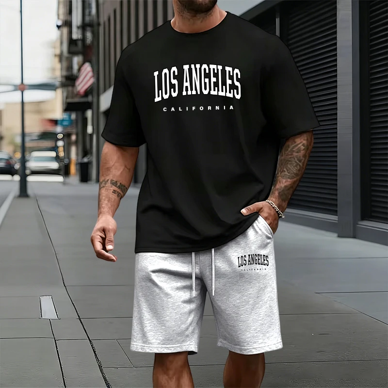 Mens Fashion Urban - Sommer Urban Fashion Kurzarm-Trainingsanzug für Zuhause