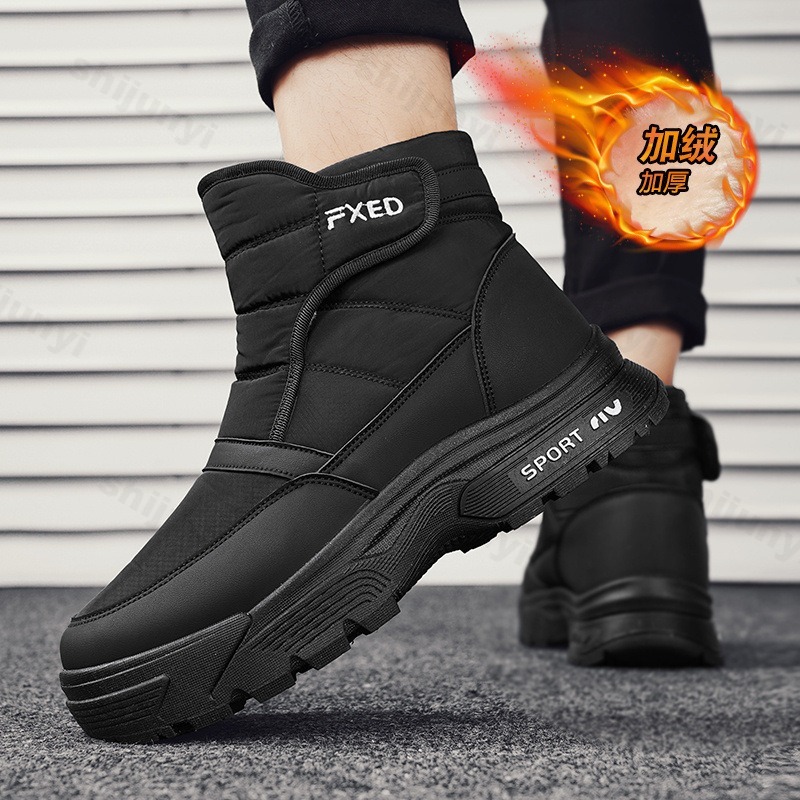 Mens Fashion Winter 2025 - 2025, Winter, neue Herren-High-Top-Schneestiefel mit dicken