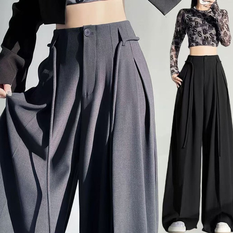 Men'S Fashion Looks 2026 - Frühjahrsneuheit: Koreanische Plissee-Hose mit Kordelzug und