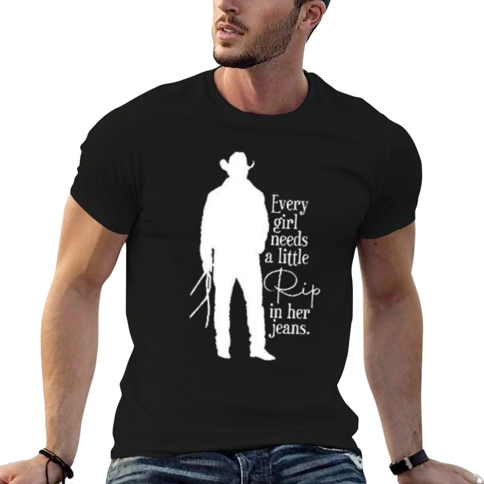 Jeans Shirt Fashion For Men - Jedes Mädchen braucht ein bisschen Abnutzungseffekt