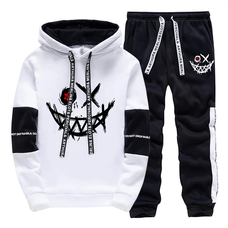 Mens Fashion Casual Outfits - Herren-Set/Hoodie/Hose 2026 Herbst Tägliche Freizeitmode Kapuzenpullover