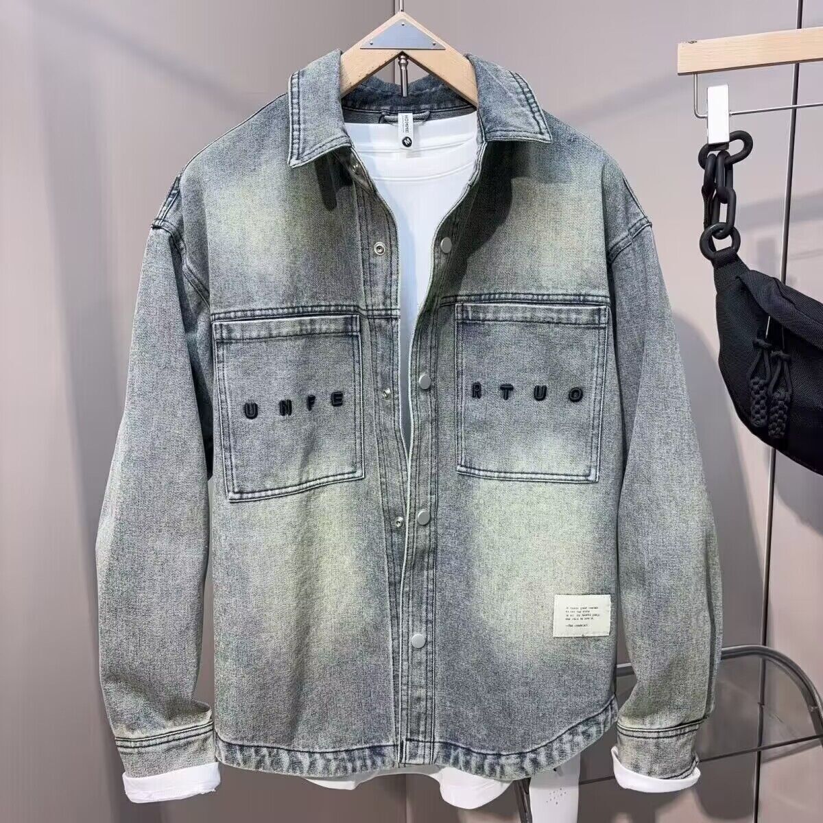 Jeans Shirt Fashion For Men - Vintage Clean fit Frühling Herbst Cowboy