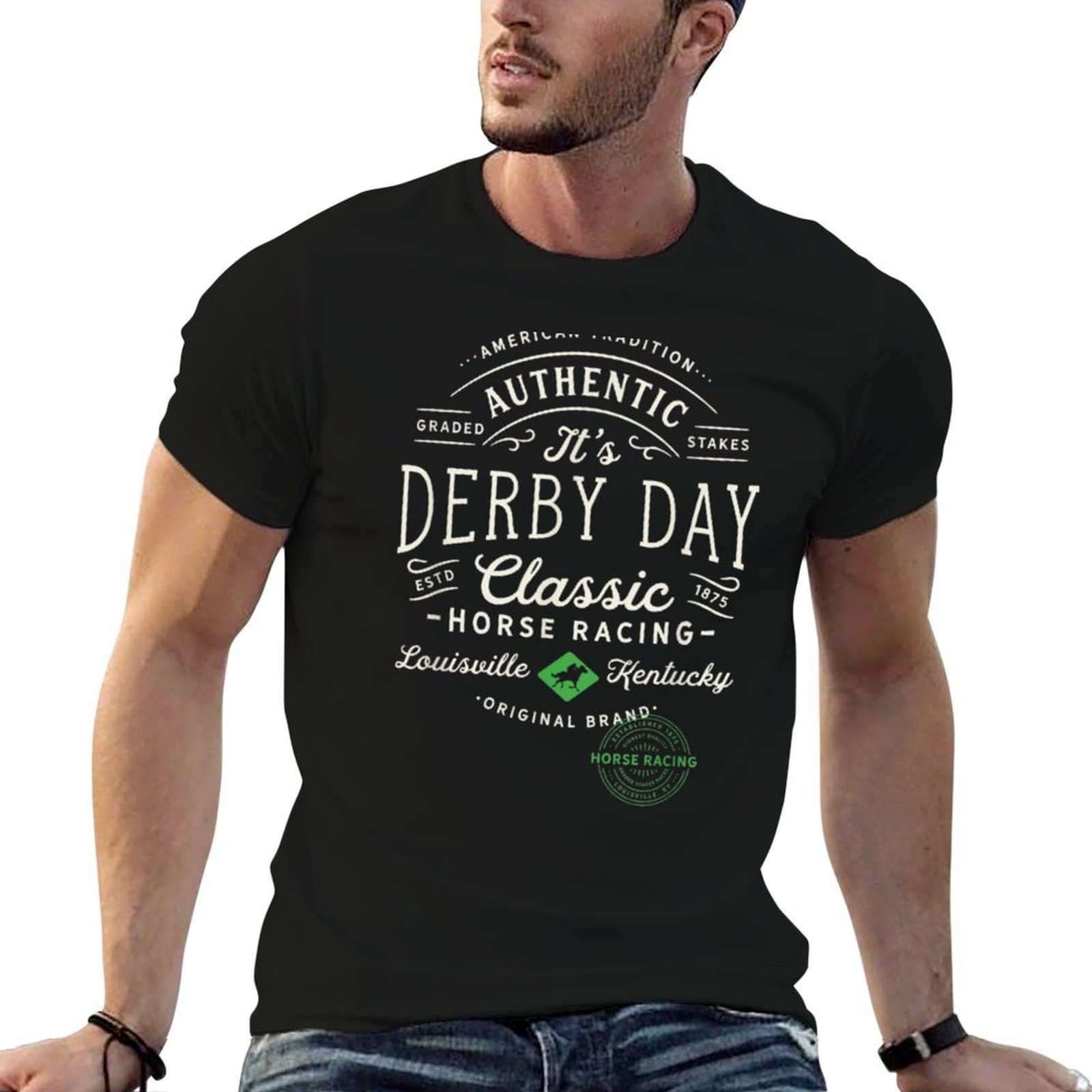 Men'S Fashion Kentucky Derby - Kentucky Derby Kentucky (1) T-Shirt, modisches,