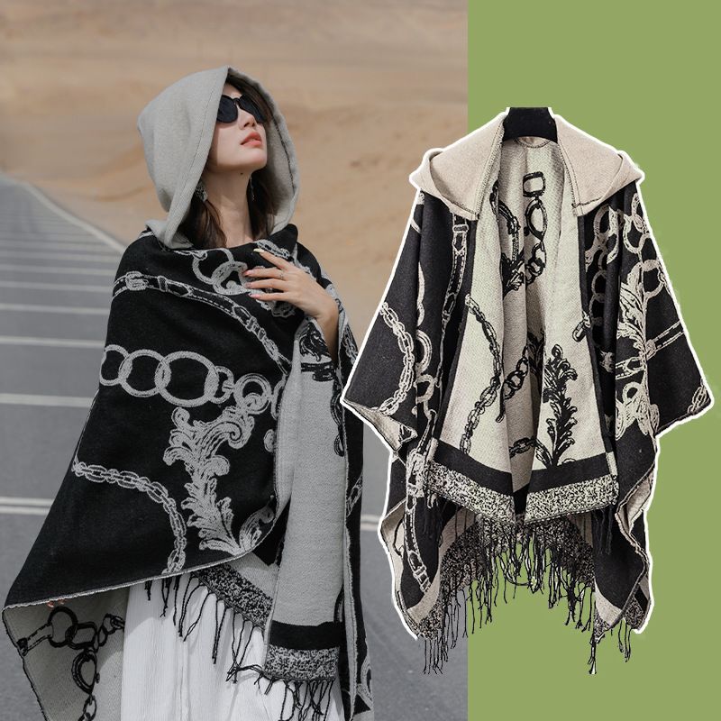Mens Fashion Poncho - 2026 frauen Mantel Cape-Mantel Männer Jacke