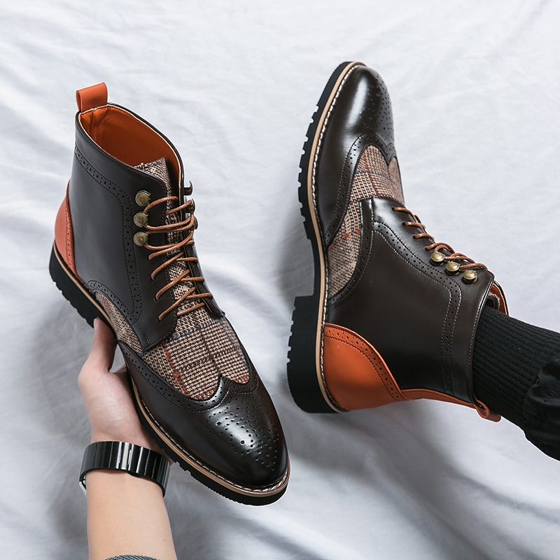 Mens Fashion Combat Boots - Modische Outdoor-Kampfs tiefel für Männer Color