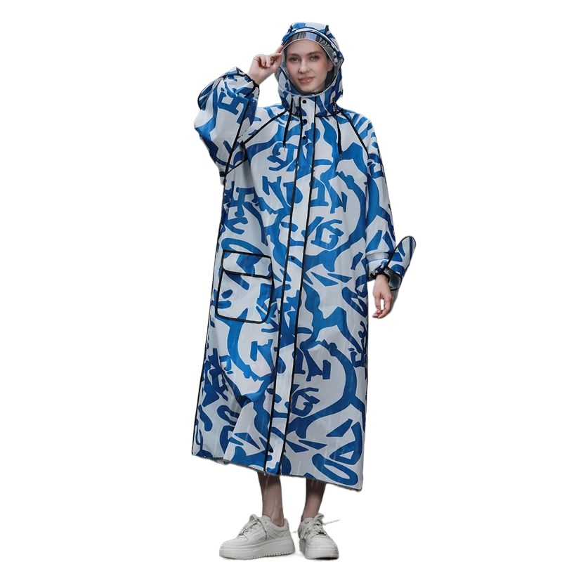 Mens Fashion Poncho - Langer Tarnfarben-Regenmantel für Erwachsene, strapazierfähiger Outdoor-Poncho