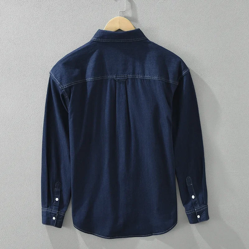 Korean Fashion Männer Denim Sh – Jeans Shirt Fashion For Men Bewertung und Preis