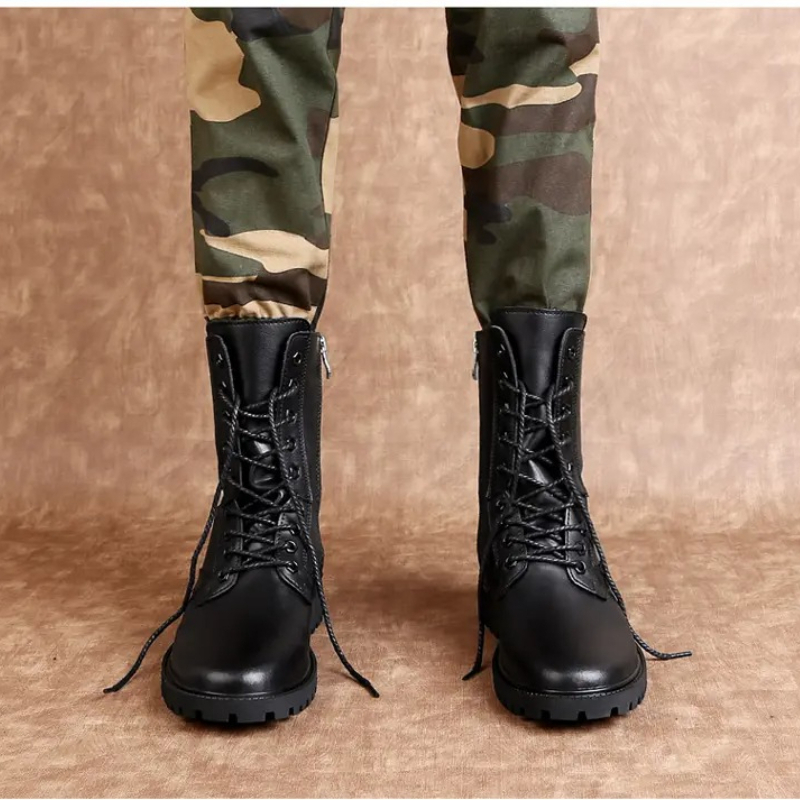Herren Lederstiefel bis zur Wa – Mens Fashion Combat Boots Bewertung und Preis