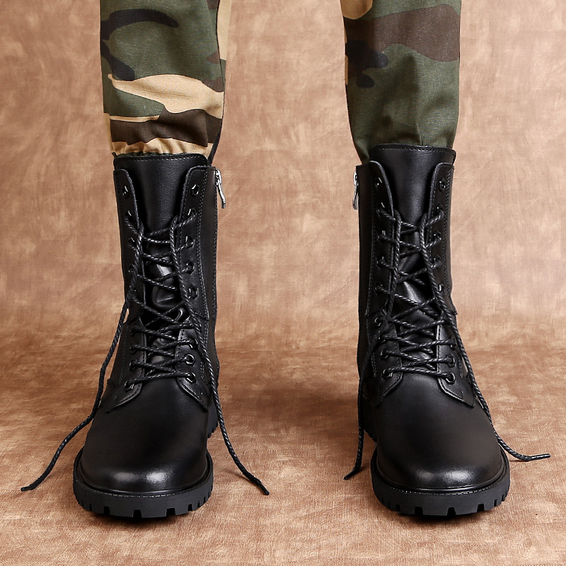 Herren Lederstiefel bis zur Wa – Mens Fashion Combat Boots Bewertung und Preis