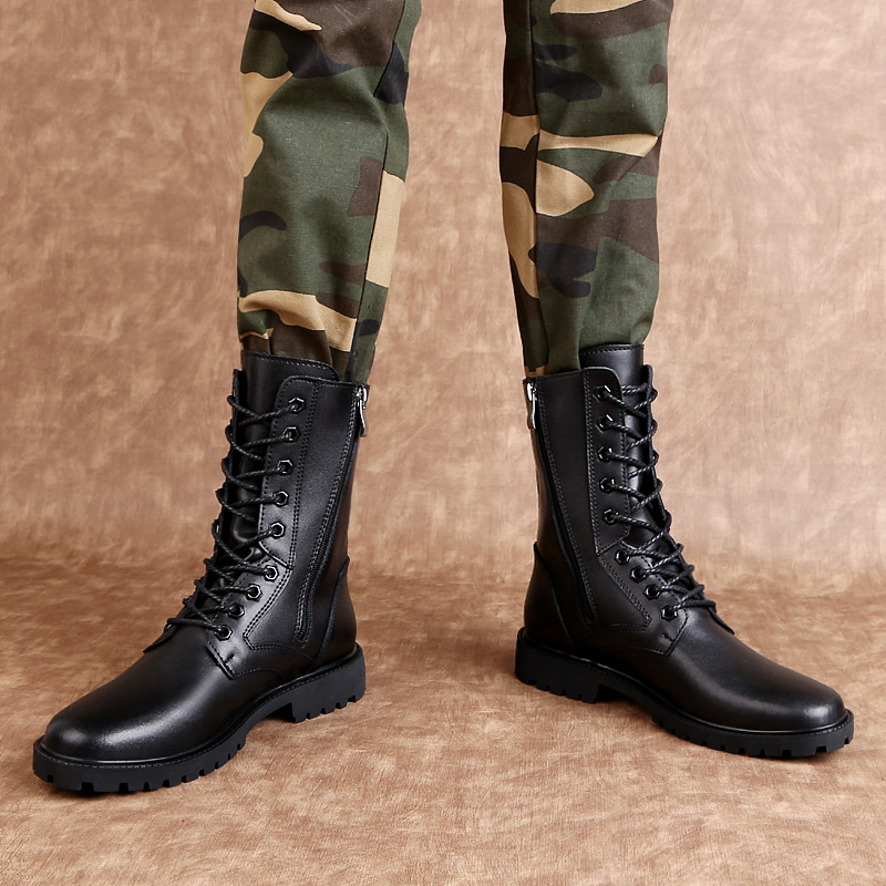 Herren Lederstiefel bis zur Wa – Mens Fashion Combat Boots Bewertung und Preis