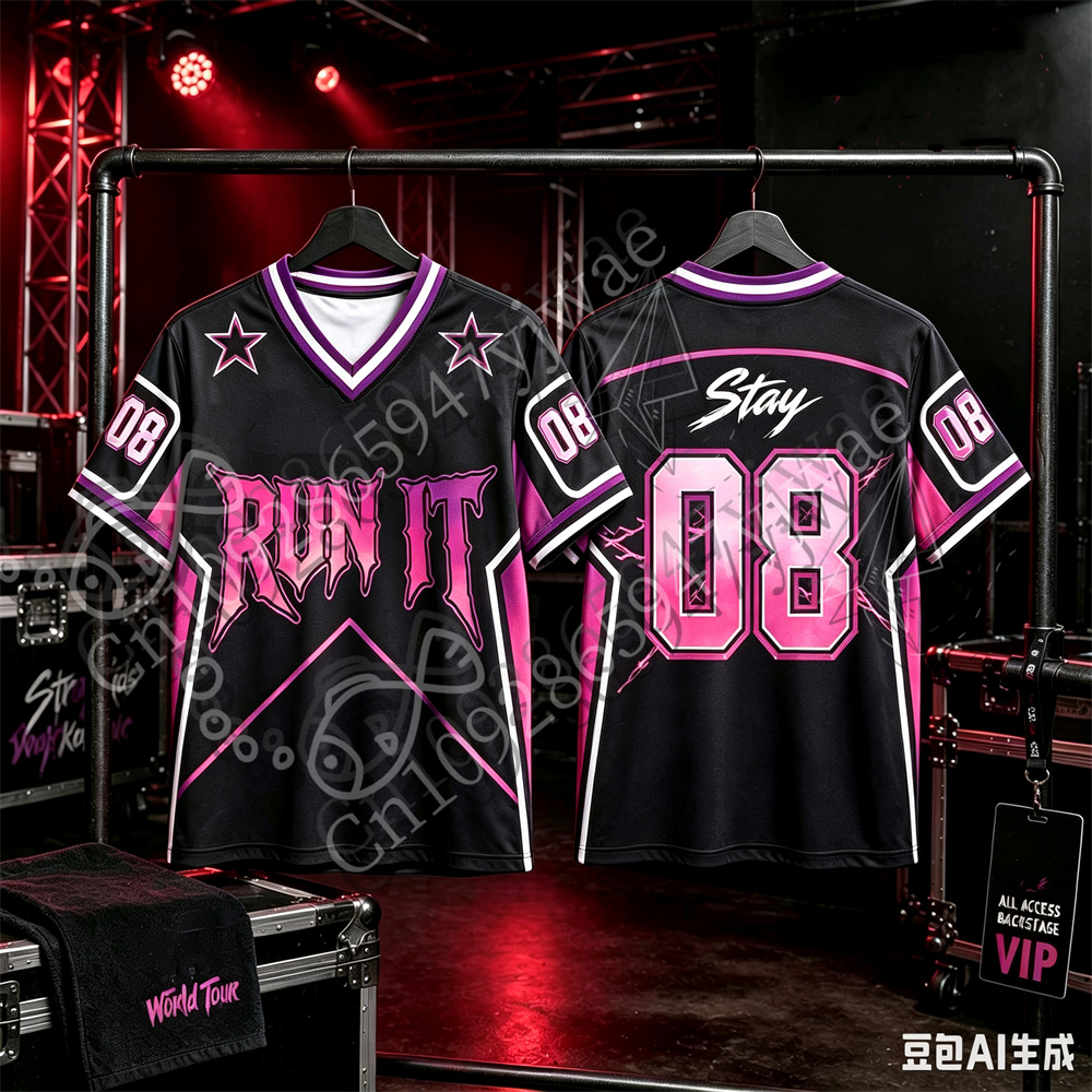 2026 Run It Jersey Kpop Konzer – Men'S Fashion V Neck T Shirts Bewertung und Preis
