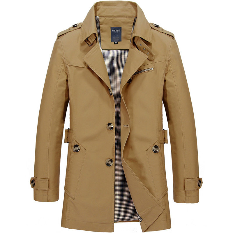 Doppelreihige Herren-Trenchcoa – Mens Fashion Store Bewertung und Preis