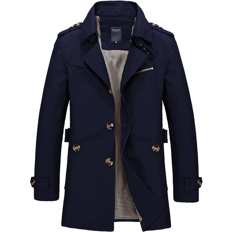 Doppelreihige Herren-Trenchcoa – Mens Fashion Store Bewertung und Preis