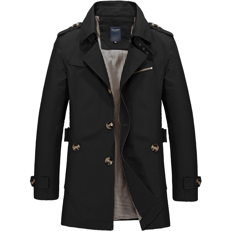 Doppelreihige Herren-Trenchcoa – Mens Fashion Store Bewertung und Preis