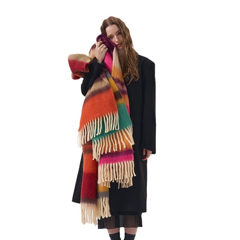 Neue Winter Regenbogen Plaid G – Mens Fashion Poncho Bewertung und Preis