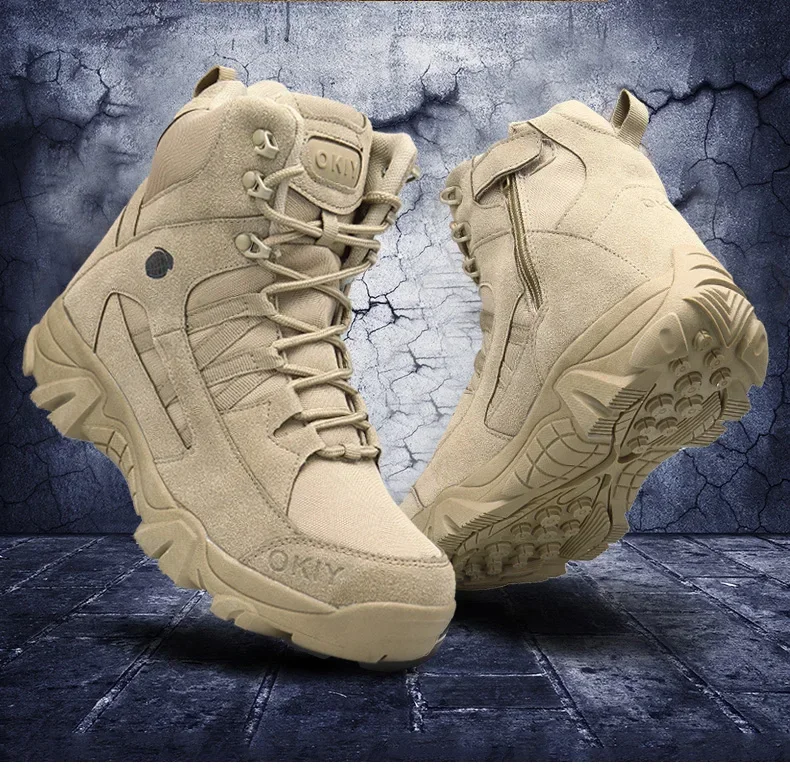 Outdoor-Leder-Wanderschuhe für – Mens Fashion Combat Boots Bewertung und Preis