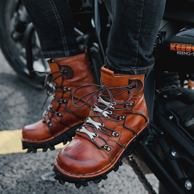 Modische Herren-Motorradstiefe – Mens Fashion Combat Boots Bewertung und Preis