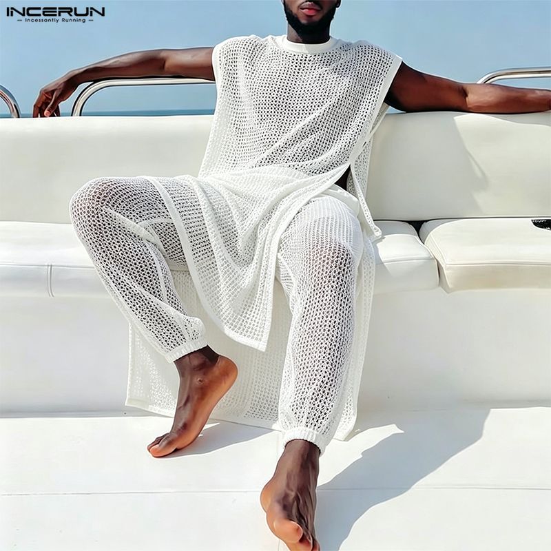 INCERUN Herren-Sets: Transpare – Mens Fashion Summer Bewertung und Preis