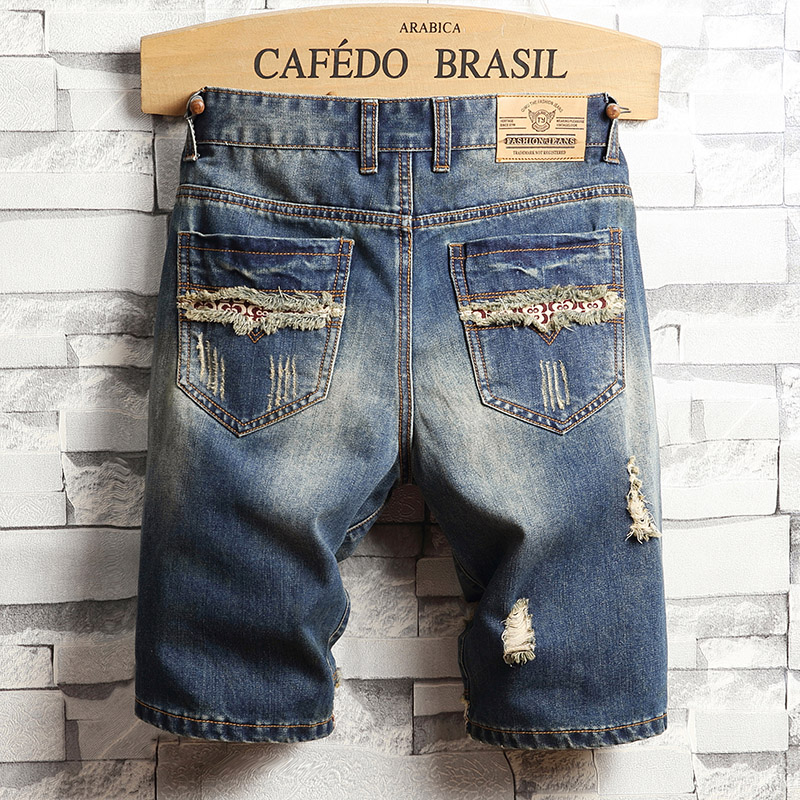 Zerrissene Hip-Hop-Jeans-Short – Men'S Fashion Old Money Bewertung und Preis