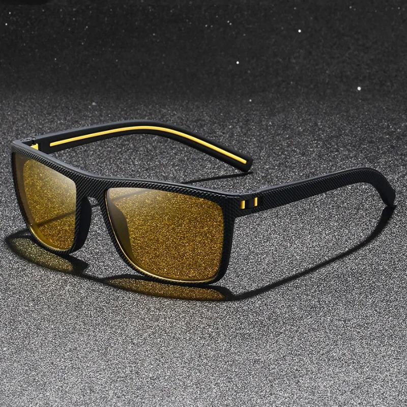 Modische Vintage Quadratische  – Yellow Men'S Fashion Bewertung und Preis