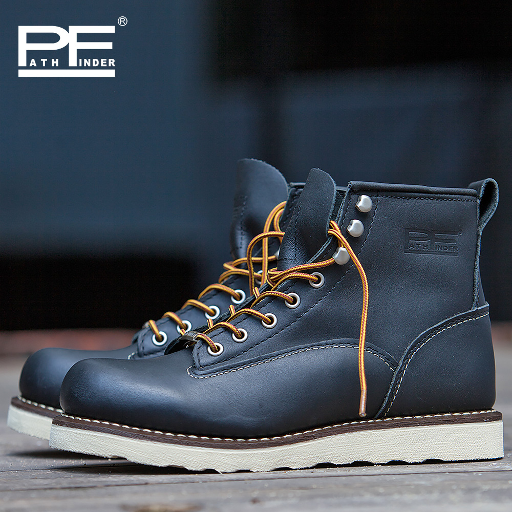 Herren-Arbeitsstiefel aus echt – Yellow Men'S Fashion Bewertung und Preis