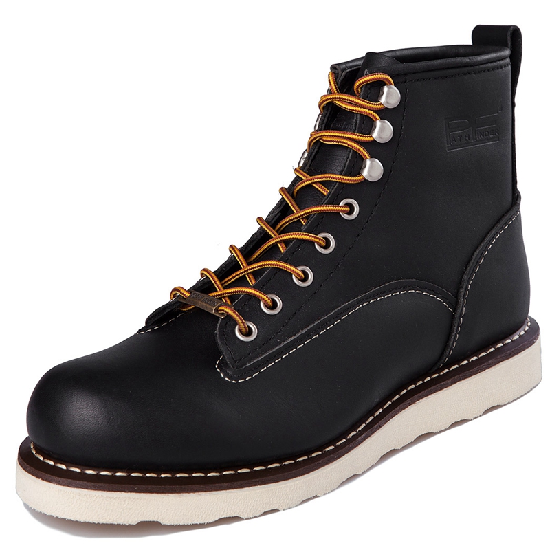 Herren-Arbeitsstiefel aus echt – Yellow Men'S Fashion Bewertung und Preis
