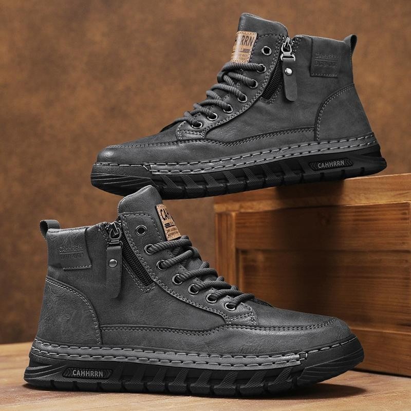 Herren Leder High-Top Stiefele – Fashion Men'S Boots Bewertung und Preis
