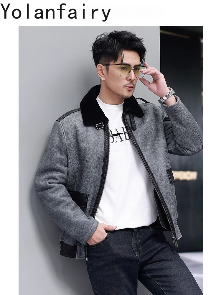 YOLANFAIRY Kurze Natürliche Pe – Mens Fashion Winter 2025 Bewertung und Preis