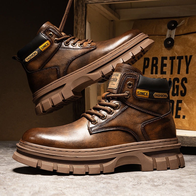 Vintage Männer Plattform Stief – Fashion Men'S Boots Bewertung und Preis