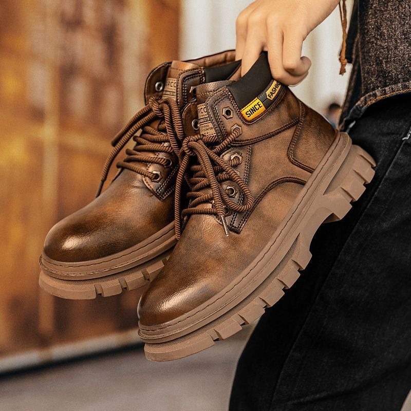 Vintage Männer Plattform Stief – Fashion Men'S Boots Bewertung und Preis