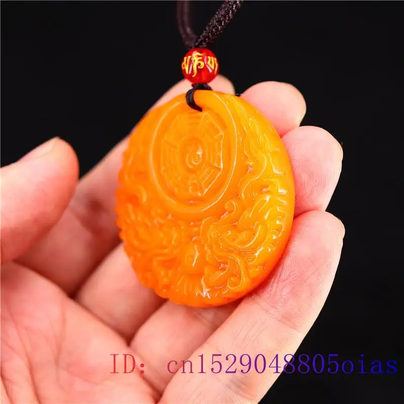 Gelb Jade Drachen Anhänger Ges – Yellow Men'S Fashion Bewertung und Preis