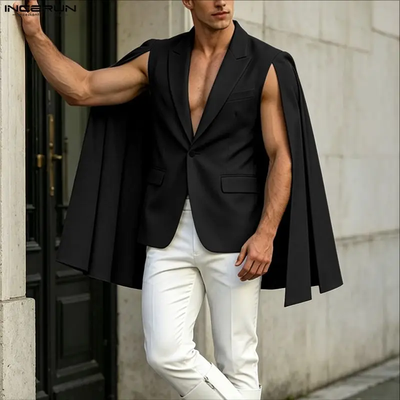 INCERUN Herren Unregelmäßiger  – Mens Fashion Poncho Bewertung und Preis