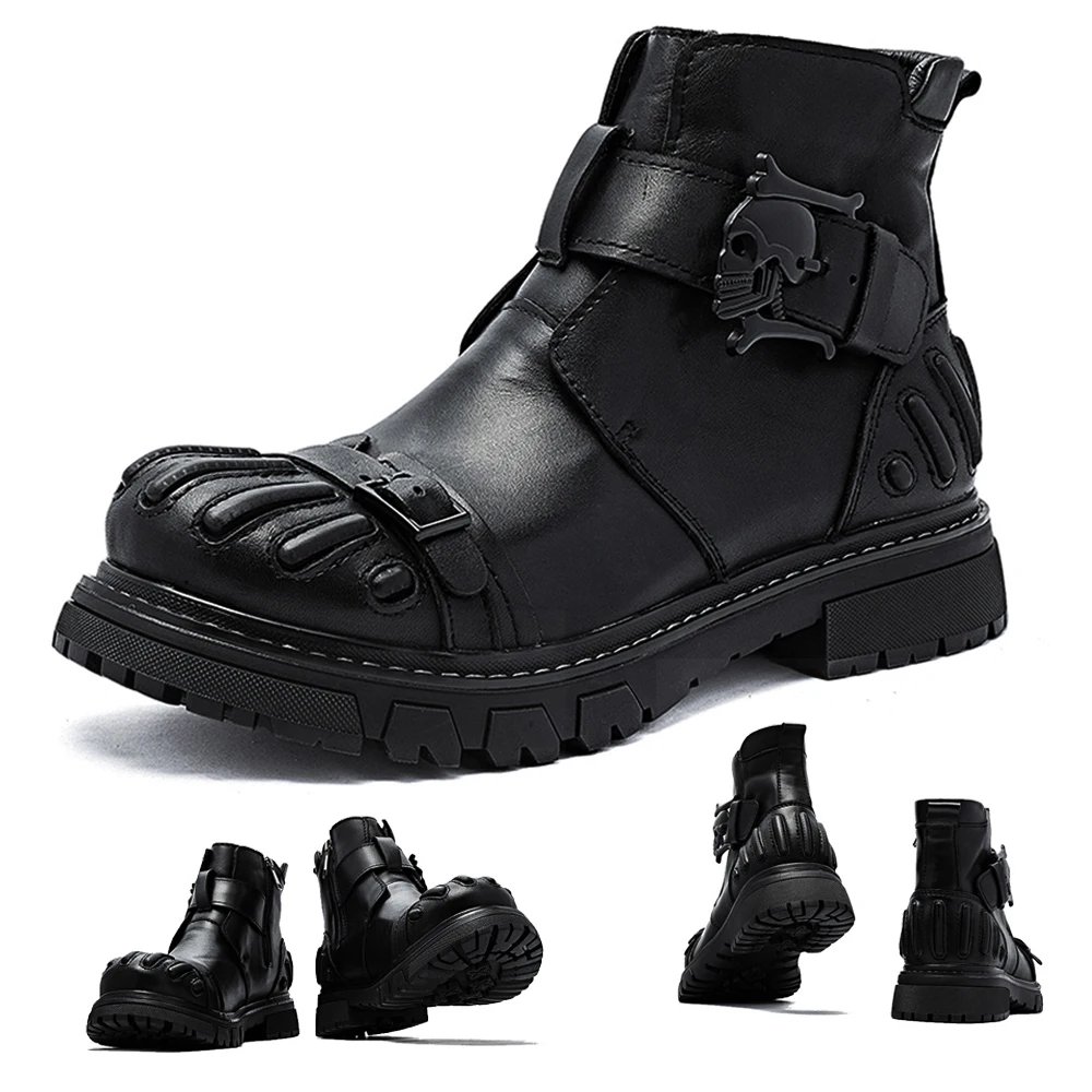 Neue Modische Herren Echtleder – Mens Fashion Combat Boots Bewertung und Preis