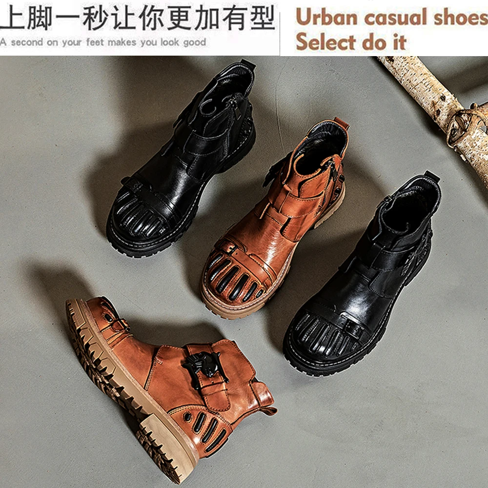 Neue Modische Herren Echtleder – Mens Fashion Combat Boots Bewertung und Preis