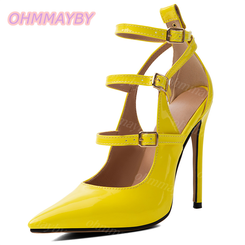 Damen Stiletto-Pumps mit Hohlm – Yellow Men'S Fashion Bewertung und Preis