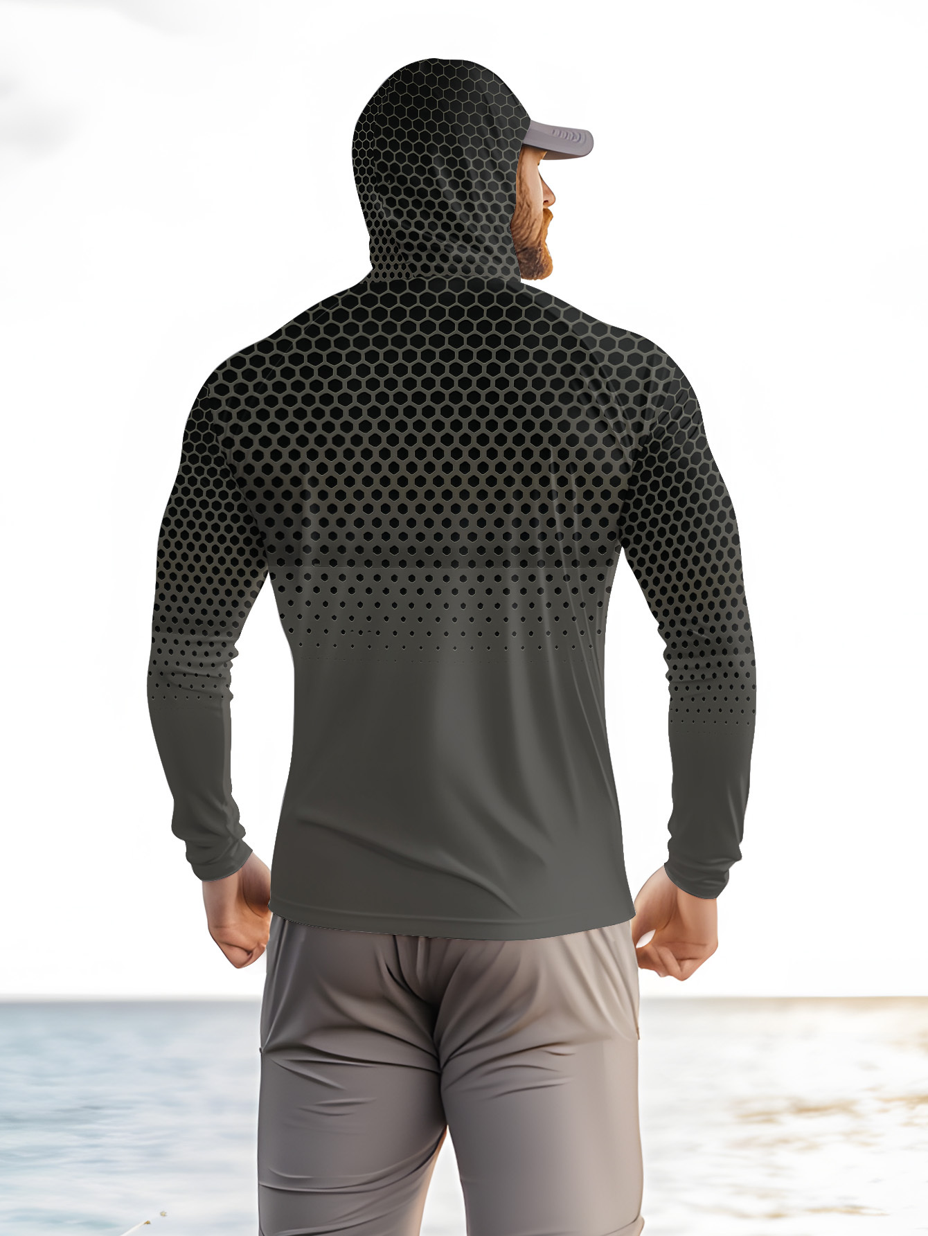 Graues, farbverlaufendes Waben – Mens Fashion Summer Bewertung und Preis