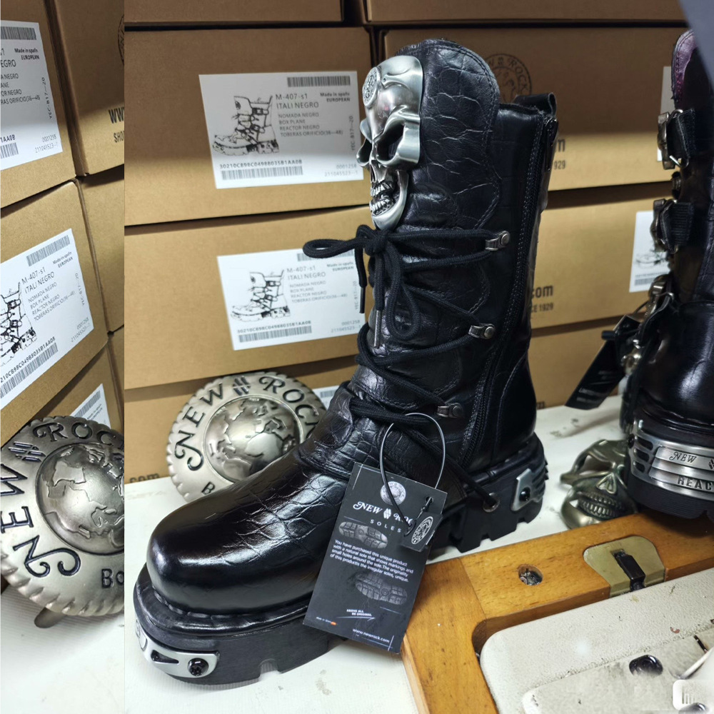 Modische Echtleder-Motorradsti – Mens Fashion Combat Boots Bewertung und Preis