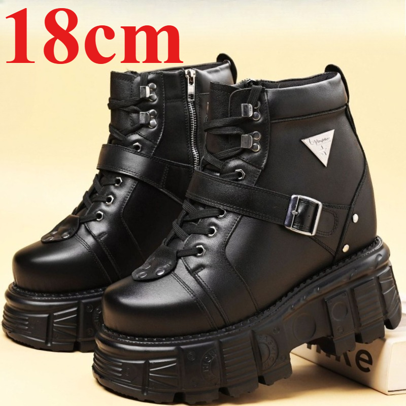 Echte Leder-Motorradstiefel fü – Fashion Men'S Boots Bewertung und Preis