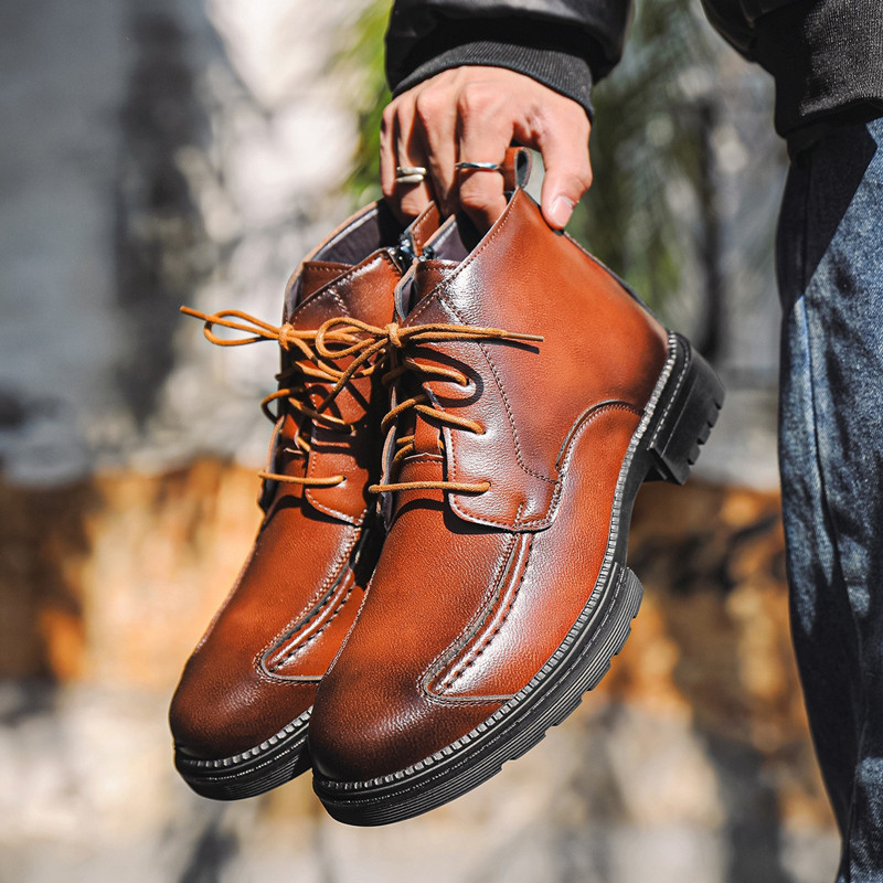 Modische Designer-Herrenschuhe – Mens Fashion Combat Boots Bewertung und Preis