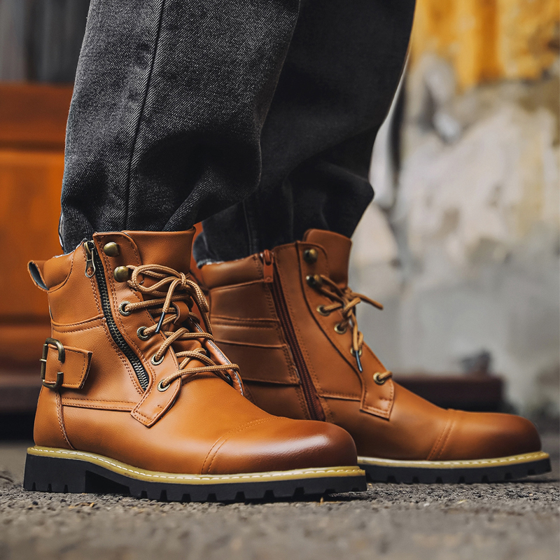 Qualität Männer Leder Stiefel  – Fashion Men'S Boots Bewertung und Preis