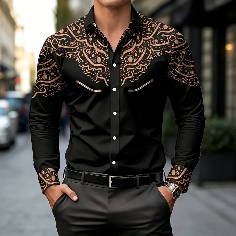 Schwarz-Weiß Kontrast-Print He – Mens Fashion Summer Bewertung und Preis