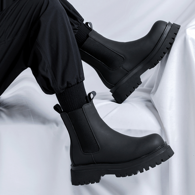 2026 Plateau Schwarze High-Top – Fashion Men'S Boots Bewertung und Preis
