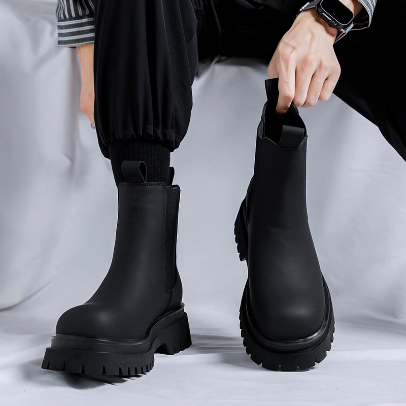 2026 Plateau Schwarze High-Top – Fashion Men'S Boots Bewertung und Preis